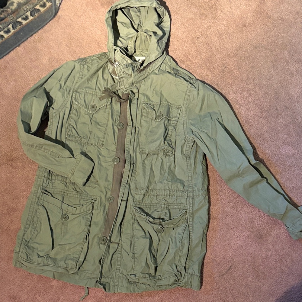 American Eagle Cargo Green Jacket